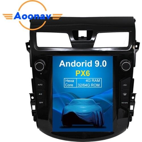 AOONAV car GPS navigation DVD player vertical screen for Nissan Teana 2013+ car radio DVD player multimedia player