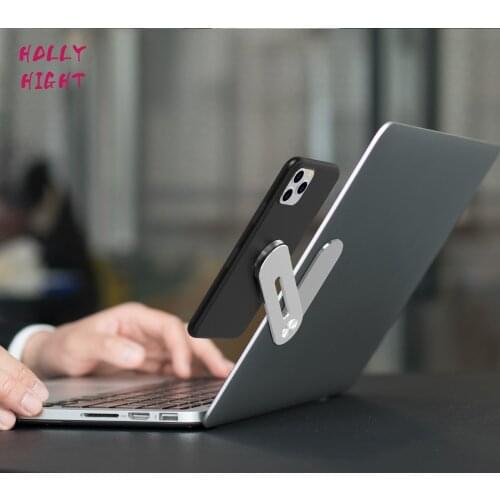 HollyhightLaptop Screen Support Holder Dual Monitor Display Clip Adjustable Phone Stand Laptop Side Mount Connect Tablet Bracket