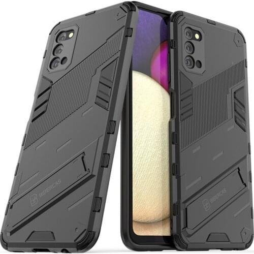 Phone Holder Case For Samsung Galaxy A03s Case Bumper Hard Armor Full Cover For Samsung A03s Case For Samsung A03s SM-A037F 6.5"