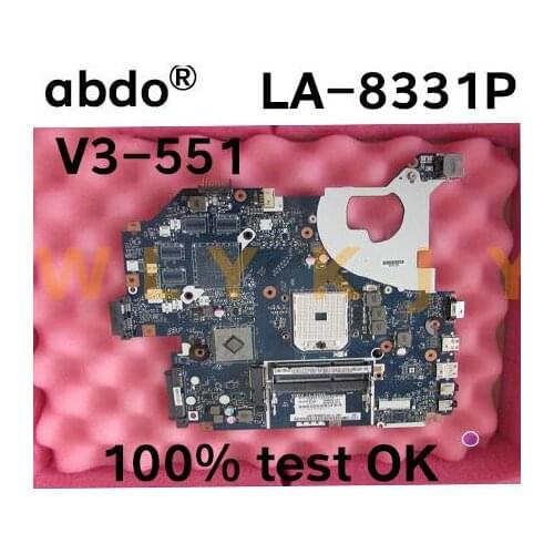 For ACER V3-551 V3-551G notebook computer motherboard NB.C1711.001 Q5WV8 LA-8331P DDR3 has been 100% fully tested and working