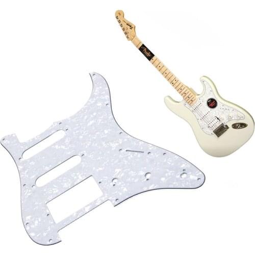 Electric Guitar Pickguard 3-Ply Anti-Scratch Plate for FD ST S-S-Double Parts White Pearl