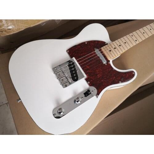 Chinese guitar factory Newest Custom white TL Electric Guitar Maple fingerboard in stock 62