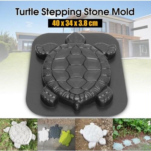 Turtle Stepping Mold Concrete Cement Mould Tool for Road Pavement Turtle Design Garden Walk Pavement Mold Supplies