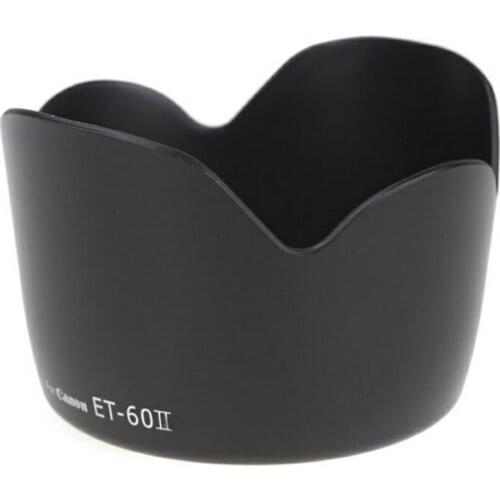 Camera Lens Hood ET-60 II ET60II Petal Buckle Lens Hood for Canon EF 75-300mm F/4-5.6 III & EF-S 55-250mm F/4-5.6 IS