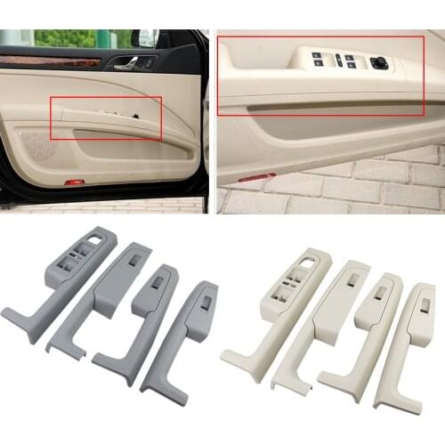 Black/Beige/Gray Car Inner Door Handle Armrest Lifter Switch Cover Front Rear Left Right For Skoda Superb 3T1867157/3T11867158
