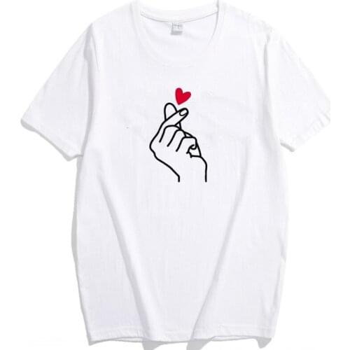 Summer Fashion Shirt Than Heart Ulzzang Graphic T shirt Women Tops Base O-neck White Tees Harajuku Love Funny Girls T Shirts