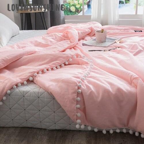 LOVINSUNSHINE Soft Throw Blanket With Small Ball Decor Washed Soft Warm Cover Air Condition Quilt For Bed AB#138