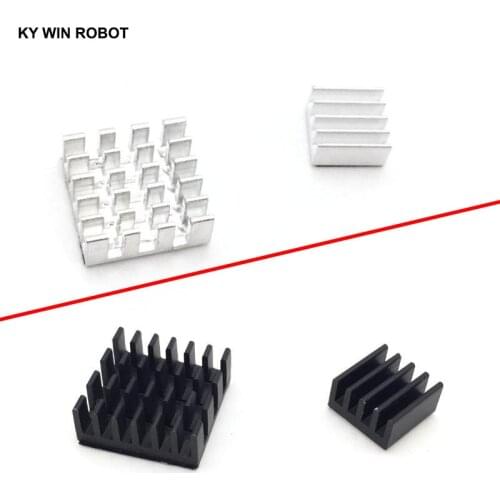 2pcs + Adhesive Raspberry Pi 3 Heatsink Cooler Pure Aluminum Heat Sink Set Kit Radiator For Cooling Raspberry Pi 2 B