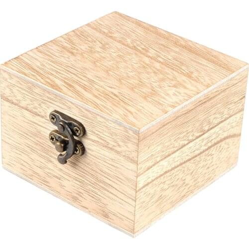 DIY Unpainted Wooden Watch Case Jewelry Bangle Bracelet Display Box
