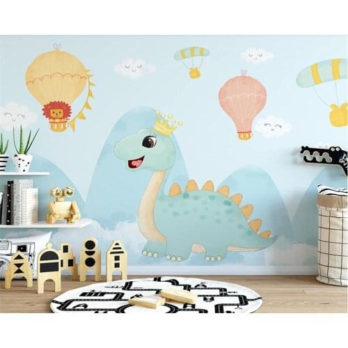 Beibehang Customize new Nordic hand-painted cartoon papier peint animal childrens room bedroom wallpaper background wallpaper