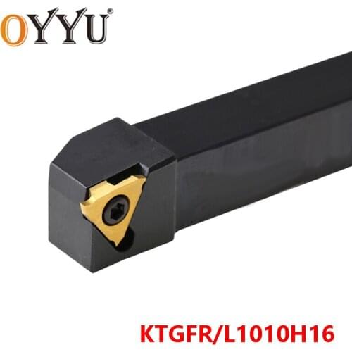 OYYU KTGFR1010H16 KTGFL1010H16 Grooving Turning Tool Holder KTGFR KTGFL 1010 CNC Carbide Inserts Shank Lathe Tools Cutter