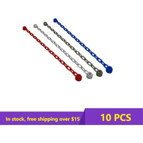 10PCS Plate Brick Compatible 60169 30104 1x16 particle chain at both ends chain For Building Blocks Parts DIY