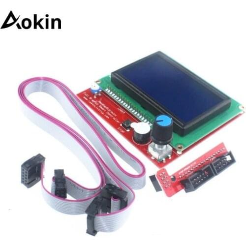 Lcd12864 Controller Switch Board 2 Piece 30cm Cable Lcd Control Panel 3d Printer Electric Magic Controller Display
