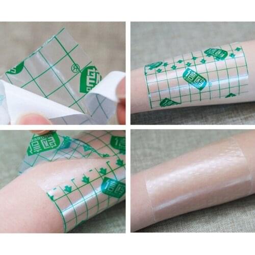 Transparent Tape PU film Adhesive Plaster Waterproof Anti-allergic Medicinal Wound Dressing Fixation Tape A