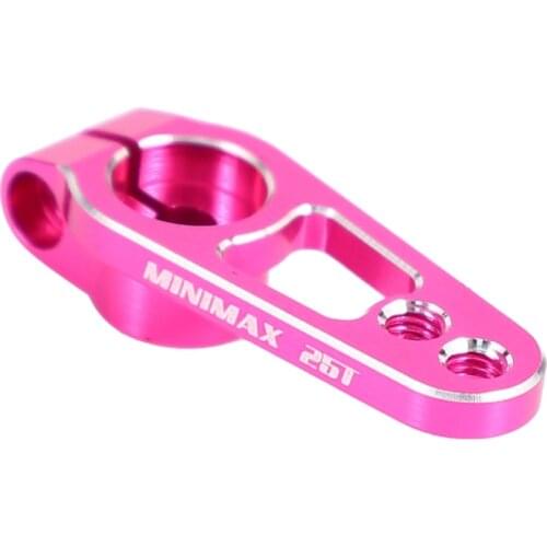 25T Servo Horn Arm M3 Clamp Steering Gear for Futaba Savox D4 Power HD Servo Motor Pink
