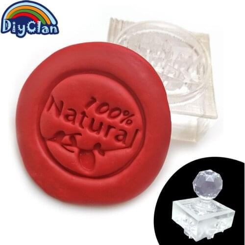 Acrylic DIY 100% Natural Text Soap Making Stamp Pure Nature Handmade Soap Stamp Z0133NT