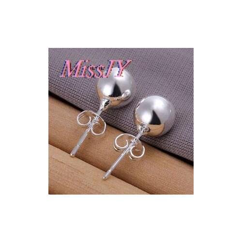 Fashion Simple Jewelry Ball Bead Stud Earrings For Sale Women Fashion Jewelry Unique Elegant Women 0.8CM