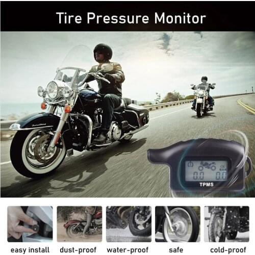 Motorcycle Tire Pressure Monitoring System For Harley Sportster Dyna Softail Road Kind Honda Kawasaki BMW Monitor TPMS