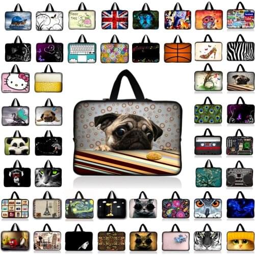 Butterfly Pug Notebook Bag Smart Cover For ipad MacBook Laptop Sleeve Case 9.7 11.6 13.3'' 14 15.4 15.6 17.3 17.4 Laptop Bag #S