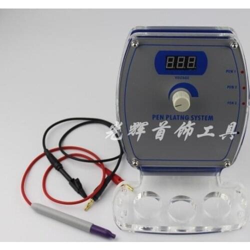 Rectifier 110v-220v Adjustable Gold Pen Plating System Machine for Jewelry Plating