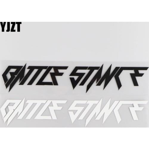 YJZT 5.7CM*27.5CM Battle Stance Personalized And Creative Car Stickers Refitting Windshield Decorate Sticker 4A-0010