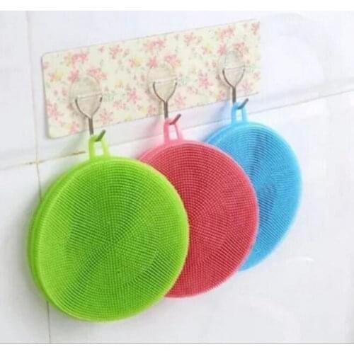 1Pcs Multi-function Magic Silicone Dish Bowl Cleaning Brushes Scouring Pad Pot Pan Wash Brushes Cleaner Kitchen Accessories