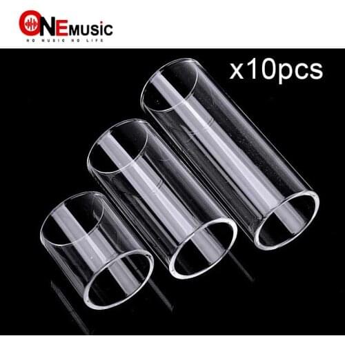 10pc/lot Glass Guitar Slide Guitar Finger Sliders 69x25mm/50x25mm/28x25mm Inside 22mm