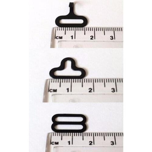 100 sets Bow Tie Hardware Necktie Hook Bow Tie or Cravat Clips Fasteners to Make Adjustable Straps on Bow Tie dip