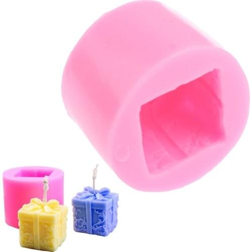 3D Soap Mould Craft Resin Molds Decorating Tool Crafts Moul Candle Mould Silicone Candle Mould DIY Christmas Box Soap Aroma Mold