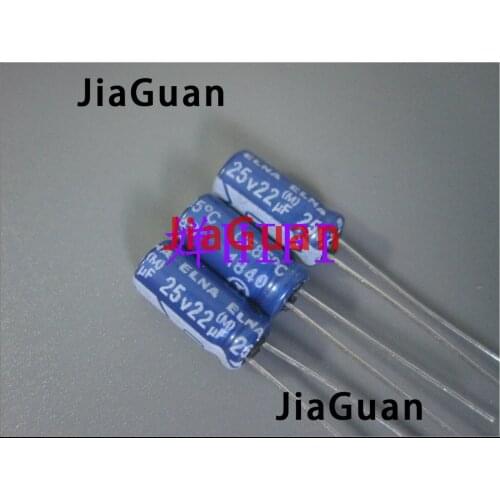 50pcs NEW ELNA RE3 25V22UF 5X11MM audio electrolytic capacitor 22uF/25V blue robe 22UF 25V re3 22uf 25v