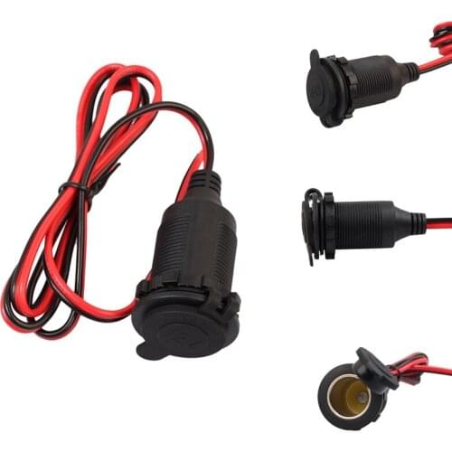 Car Socket 12/24 V DC Female Car Charger Cigar Lighter Plug Car Accessory Cigar Power Plug Adapter Plug