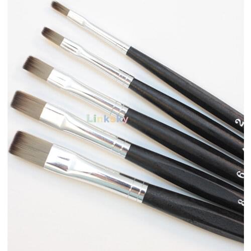 Da Vinci Nails Synthetics Series 3374 Gel Technique Nail Brush, Flat Elastic Synthetic with Easy Grip Handle,for students