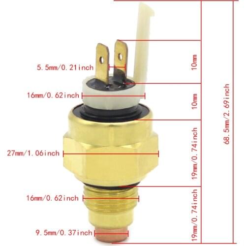 Temperature sensor For Yamaha FZ700 FZ400 FZ750 FZR1000 FZR250R FZR250 Genesis FZR400 FZR500 600 FZR FZX 750 250 ZEAL 700 FAZER