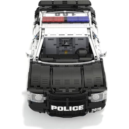 IpinMoc City Police Station Car Building Blocks-Dodge Charger US SWAT Team Truck House Blocks Diy Toy Boys Children