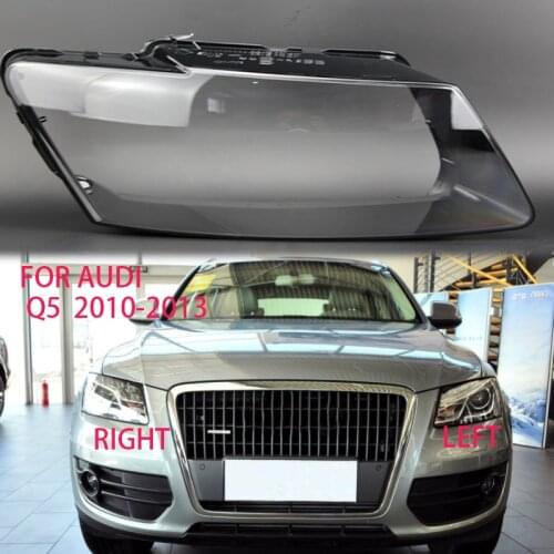 For audi Q5 2010-2013 lens Transparent headlight housing Lens Glass Cover lampshade Lamp protection case Shell transparent LENS