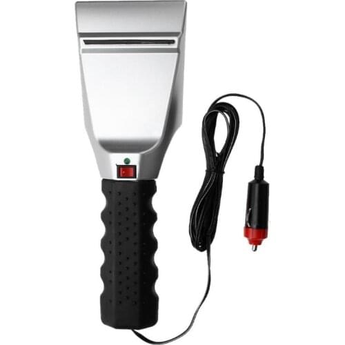 VODOOL 12V Electric Heated Car Ice Scraper Automobiles Cigarette Lighter Snow Removal Shovel Auto Windshield Glass Defrost Tools