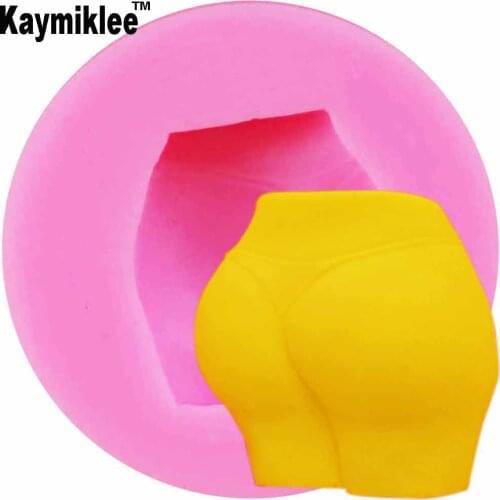 Kaymiklee M886 Body Butt Shaped mold DIY 3D Fondant Chocolate Sugar craft Cutter Decorating Tools Chocolate Mold Fondant Cake
