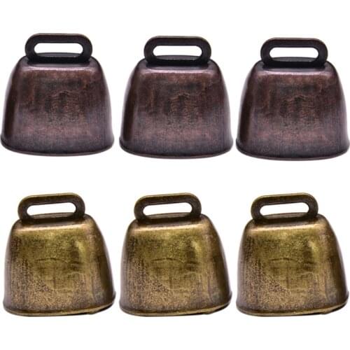 3Pcs Cow Horse Sheep Grazing Bell Anti Lost Copper Bells Loud Crisp Spread DIY