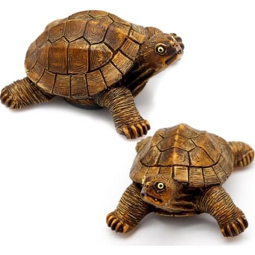 Fridge magnets stickers simulation Little Turtle model 3D animal magnetic tortoise reptile model magnet home fridge decoration