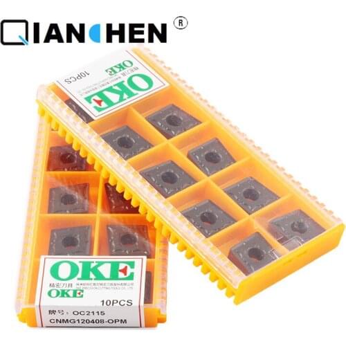 OKE 10pcs/lot High Precision High Performance High Strength CNC CNMG120408-OPM OC2115 Industry Carbide Inserts Hard Alloy