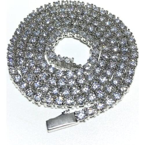 Wholesale high quality cz tennis chain necklace tennis bracelet