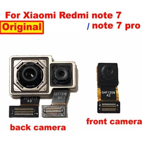 Original Good Work Camera For Xiaomi Redmi Note 7 Pro Rear Back Big Module Flex Cable / Front Facing camera for redmi Note 7