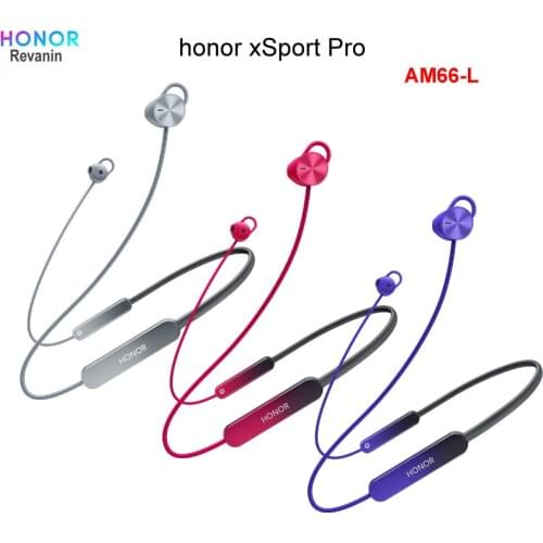 Original Honor xSport PRO AM66-L 2nd Wireless Neckband Earphones Bluetooth 5.0 headsets HiPair reverse charged Dynamic Driver