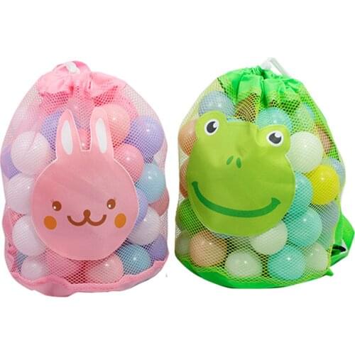 Beach Toy Bag Children Sand Away Mesh Bag Toy Storage Pouch Kids Beach Backpack Large Size Outdoor Camping Bag