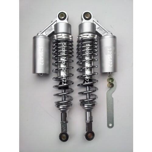 Silver 330mm Pair Air Shock Absorber For Honda Yamaha color aluminum