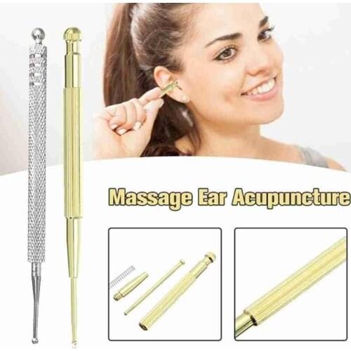 Acupuncture Point Probe Steel Ear Stimulator Press Auricular Pen Beauty Ear Reflex Zone Massage Needle Detection Healt