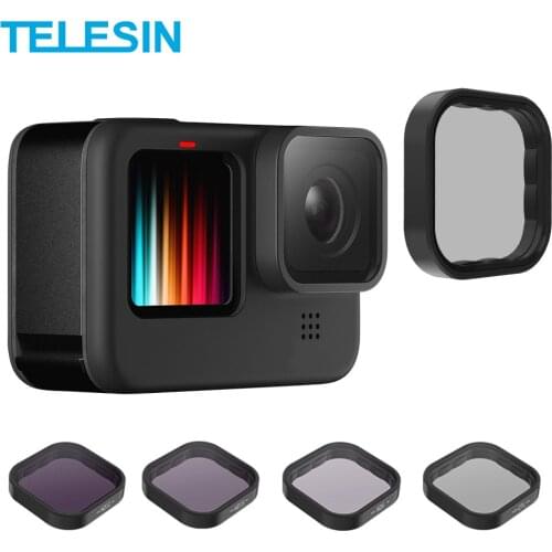 TELESIN New ND8 ND16 ND32 CPL Lens Filter Set Aluminium Alloy Frame for GoPro Hero 9 Black Action Camera ND CPL Lens Accessoreis
