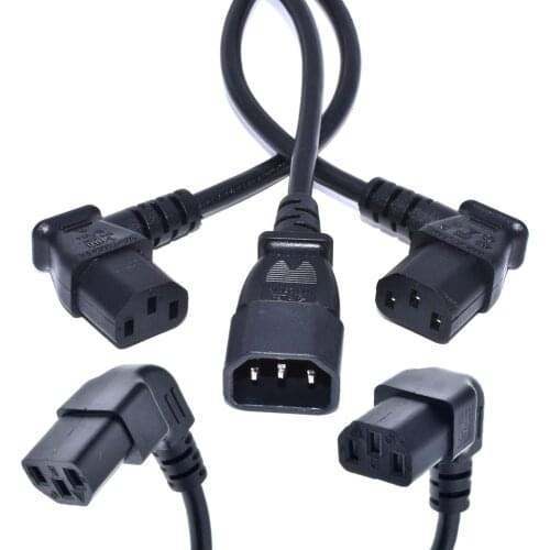IEC 320 C13 Female to C14 Male PDU Angle Power Cables,IEC C13 angle adapter,Power cord angle adapter