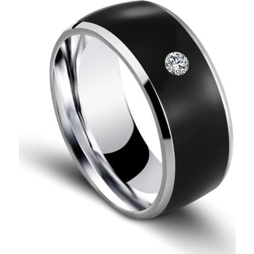 Newest Magic NFC Smart Ring Universal For All Windows NFC Cellphone Mobile Phones Black Digital Rings US 6-13