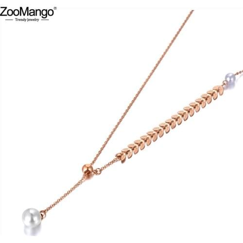 Женские ожерелья из жемчуга ZooMango China At AliExpress